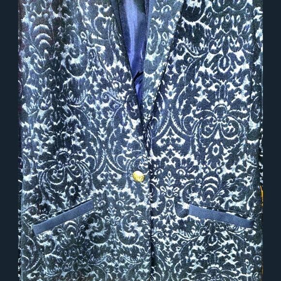 LIKE NEW CABI Women's Soft Floral  Blue & Gray Blazer. - Picture 5 of 15